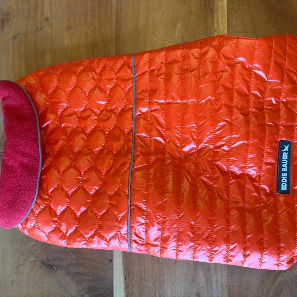 Eddie Bauer Reversible Quilted Dog Puffer‎ - Large, NWOT’s